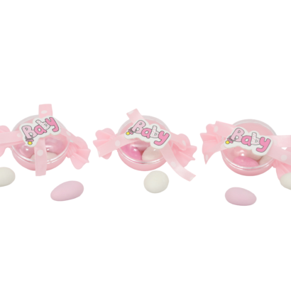 B-Bonbon Rose Avec 3 pièce dragée amande