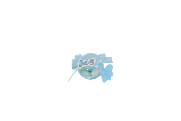 B-Bonbon Bleu Avec 3 pièce dragée amande – Image 3