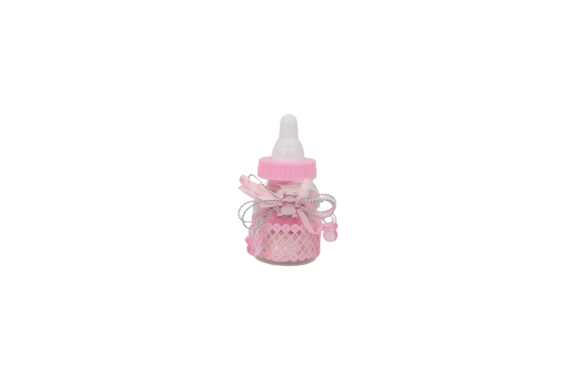 B-Biberon Rose avec 3 pièce dragée Amende – Image 2