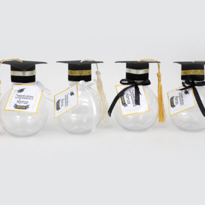 A-Bouteille soutenance personnalisé avec chapeau