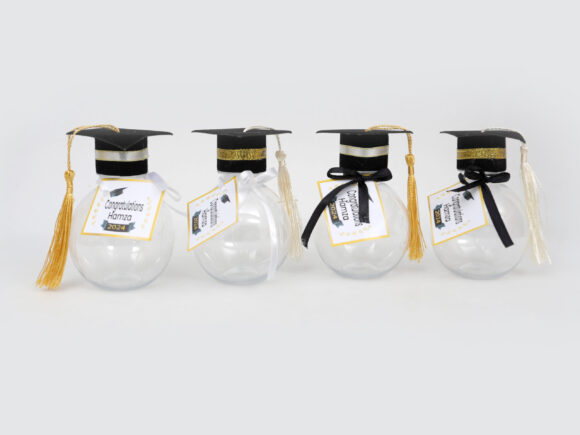 A-Bouteille soutenance personnalisé avec chapeau