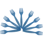 Fourchette Bleu
