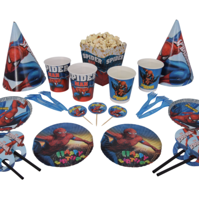A- Pack spiderman anniversaire