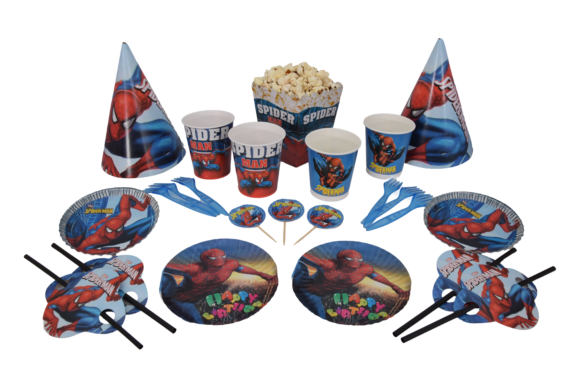 A- Pack spiderman anniversaire