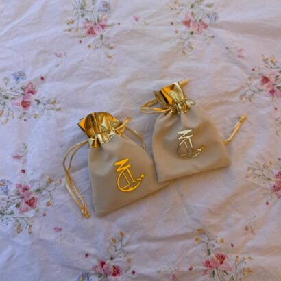 A-Pochette doré  avec plexy haj